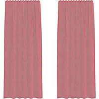 vidaXL Gordijnen met lussen 2 st 140x245 cm wijnrood