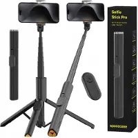 Spacecase Selfie Stick Statief met Bluetooth Afstandsbediening - Tot 145 cm
