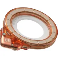 Aulumu G09 Ghost 360 MagSafe Standaard met 3-Assige 360° Rotatie Clear Oranje