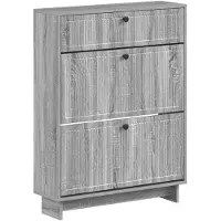 vidaXL Schoenenkast EDE 78 x 24 x 103 cm Bewerkt hout Grijs Sonoma