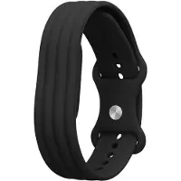 Kwmobile horlogebandje geschikt voor Google Fitbit Air polsband - Smartwatch bandje van TPU - Activity tracker horloge band in zwart