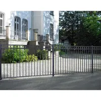 Alberts Metalen hek Circle Hoogte: 100 en 120 cm, breedte: 200 cm, om vast te schroeven (4 stuks)