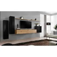 AEA Komplette 7tlg Wandschrank Wohnwand Wohnzimmer Luxus Einrichtung Moderne Möbel