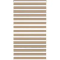vidaXL Zebra Blind 135x200 cm stofbreedte 130,9 cm polyester zandbruin