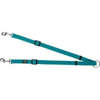 Chaba Dubbele Hondenlijn Verloopstuk - 51cm - Zeegroen