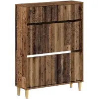 vidaXL Schoenenkast ARNHEM 78 x 24 x 103 cm Bewerkt hout Oud hout