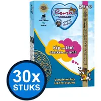 Renske 30x - Vers kip met lam (puppy) - tetra 375gr - Hondenvoer Natvoer - 375 g