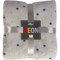 Darymex Zachte Microvezel Plaid 150x200cm met Neon Stippen