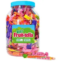 Fruit-tella Chewy Mix 1200g - snoeppot met uitdeelzakjes - snoepzakjes voor verjaardagsfeestjes