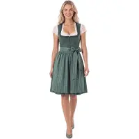 TecTake dressforfun Mini Dirndl Mia - 44 - Donkergroen - Verkleedkleding Oktoberfest - Duitse Jurk - Feestkleding - Klederdracht - Vrouwenkostuum - Feest - Partykleding