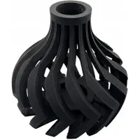Lovi BLACK Vaas - Klassiek Design voor Drogen Bloemen - 100mm
