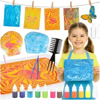 Kik KX2949 Sada voor Ebru-techniek (marmeren effect op water), 12 kleuren