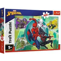 Trefl Puzzel 100 stukjes, Spinnenweb / Disney Spider-Man, artikelnummer 16519