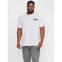 Jack & Jones Plus Size Logo T-shirts EU3XL US1XL Wit