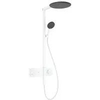 Hansgrohe Raindance Alive S 300 2jets Showerpipe regendoucheset thermostatisch Mat wit