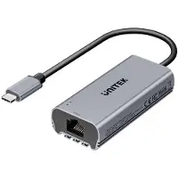 UNITEK USB-C-adapter – RJ45, 5 Gbps, mannelijk/vrouwelijk