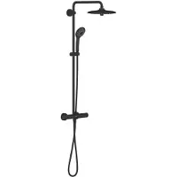 GROHE QuickFix Vitalio Joy 260 opbouw regendouche met 6 straalsoorten Ø26cm matt black