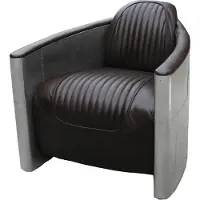 AEA Aviator Sofa Sessel Couch club Lounge Aluminium Flugzeug Retro Echtleder Vintage