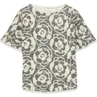 Comma Blouse lichtbeige