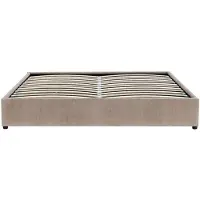Vente-unique Bedbodem met opbergruimte 160 x 200 cm in chenillestof - Taupe - van YSMÉE FIRMEO