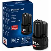 Vareonix 12V 3,0Ah lithium-ion vervangingsaccu, compatibel met Bosch Professional 12V – 3000mAh accu voor gereedschap – vervangings- en extra-accu