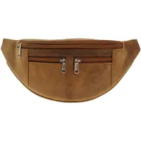 LEATHER DESIGN Leren Heuptas Hunter Bruin