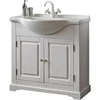 AEA Landhaus Waschtisch Luxus Qualität Waschbecken Becken mit Unterschrank 85x35x81