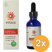 Vitals 2x Elementair Zink & Koper (60 ml)