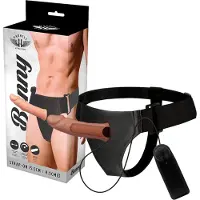Harness attraction | Benny Strap-on Hollow Extender Vibrator 15 X 4.5 Cm