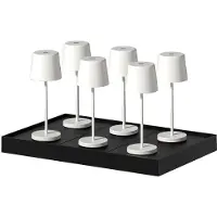 Lumisky Set van 6 tafellampen met voet. H22CM KELLY MINI