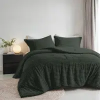 Zydante teddy rib dekbedovertrek - Groen - 140x220