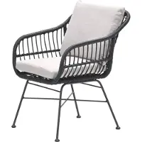 Garden Impressions Margriet Dining Fauteuil Zwart/Dessert Sand