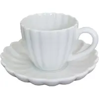 Bricard Paris Espressoset - 12-delig - Wit - 125ml - Porselein - Kleine Koffiekopjes