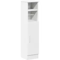 vidaXL Badkamerkast met rolhouder 20,5x22x90 cm wit