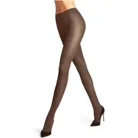 Falke Pure Matt eenkleurig materiaal ondoorzichtig 50 DEN panty dames bruin - maat M-L