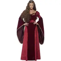 Vegaoo Middeleeuwse koninginnen outfit voor vrouwen - Verkleedkleding - XL