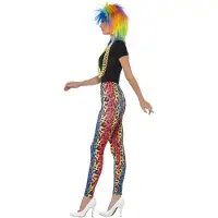 Smiffy 80's Legging neon luipaard print