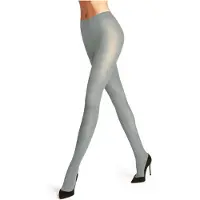 Falke Pure Matt eenkleurig materiaal ondoorzichtig 50 DEN panty dames grijs - maat S-M