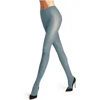 Falke Pure Matt eenkleurig materiaal ondoorzichtig 50 DEN panty dames blauw - maat S-M