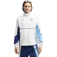 Puma Manchester City PUMATECH-X trainingsjack met volledige rits voor Heren, Blauw/Wit, Maat S