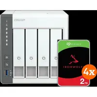 Qnap TS-433-4G + Seagate Ironwolf 2TB 4-Pack