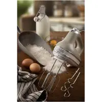 Ariete 1548/03 - Vintage handmixer - 5 snelheden - Turbofunctie - deeghaken & gardes - 450 Watt - Beige