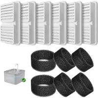 Sonstiges Filters en schuimfilters voor kattenfonteinen, 6 stuks filters + 6 stuks schuimfilters