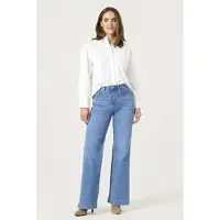Garcia Celia wide dames Jeans, 36/36, Blauw, Wide fit