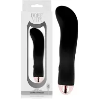 Dolce Vita Two Black 7 Speed - G-Spotvibrator - 13.2 x 2.5 cm - USB herlaadbaar - Siliconen - Zwart