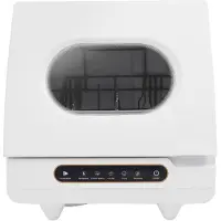 ALLVIA Mini Vaatwasser - Kleine Vaatwasser - Vrijstaande Vaatwasser - met 2 Spoelmodi - 5 Functies - 360° Roterende Waterstraal