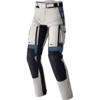 Rst Pro Series Adventure D3O, waterdichte stoffen broek ,Lichtgrijs/Zwart/Blauw/Rood ,L