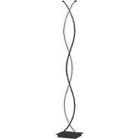 HOMCOM LED staande lamp voor de woonkamer, dimbaar, 144 cm, vloerlamp met voetpedaal