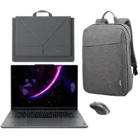 Lenovo Yoga Pro 9 16IPH11 U7 32G 1T 11H + Yoga Tote Sleeve + Bluetooth Rechargeable Mouse + B210 Backpack Intel Core Ultra 7 356H-processor E-cores tot 3,50 GHz en P-cores tot 4,70 GHz,