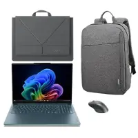 Lenovo Yoga Pro 9 16IAH10 U9 64G 1T 11H + Yoga Tote Sleeve + Bluetooth Rechargeable Mouse + B210 Backpack Intel Core Ultra 9 285H-processor E-cores tot 4,50 GHz en P-cores tot 5,40 GHz,
